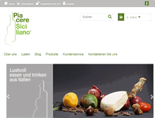 Tablet Screenshot of piaceresiciliano.com
